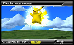 Dies ist das Pokémon Pikachu im kommenden PokédexPro. Dies ist das Pokémon Pikachu im kommenden PokédexPro.